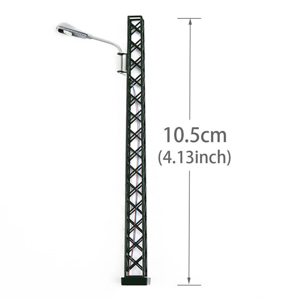 ZYWUOY 5 Pezzi di luci per modellismo Ferroviario, Luce per Albero a Traliccio, Lampada a LED con layout della Luce H0