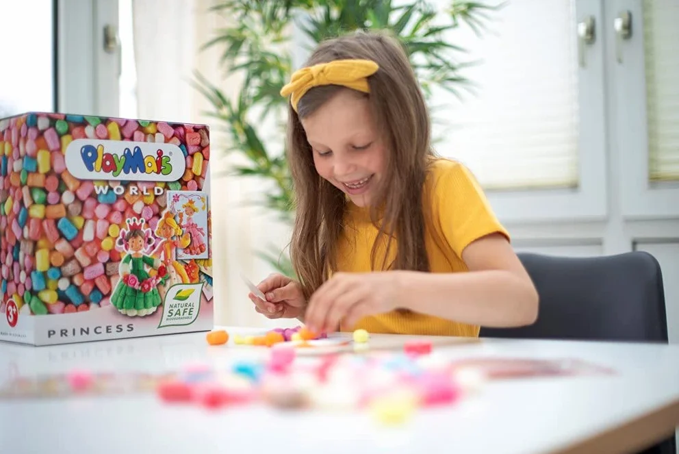 Loick Biowertstoff 160005 - PlayMais World Princess, Costruzioni in Materiale bio, Oltre 1000 Pezzi