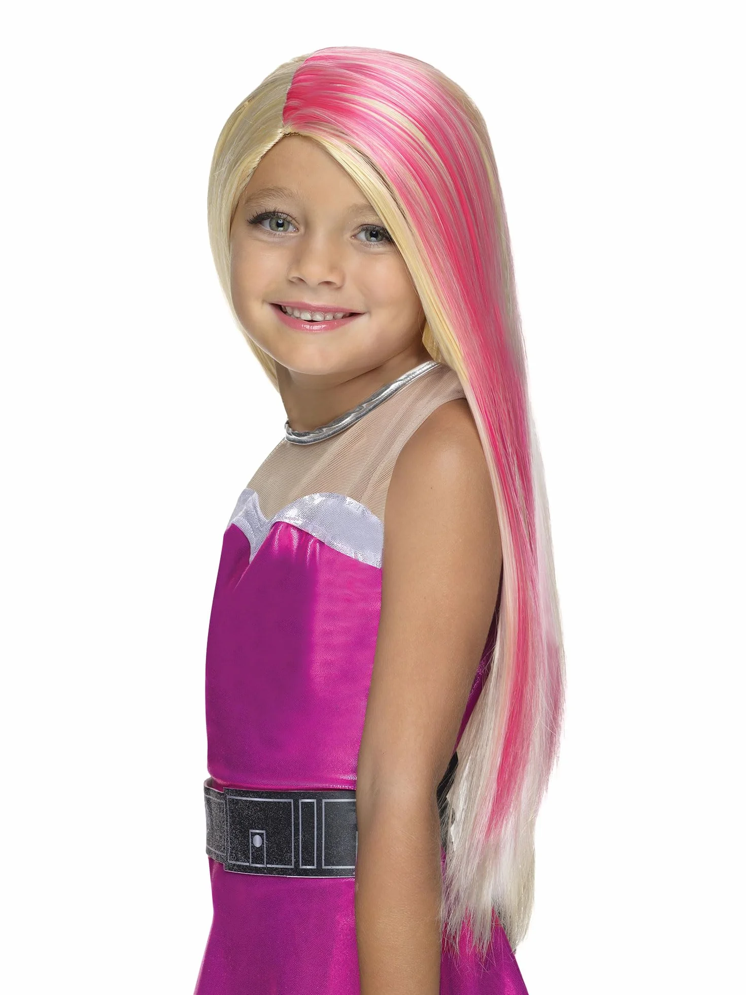 Rubies - Parrucca Barbie Ufficiale Super Sparkle per Bambini, Taglia Unica, Principessa per Costume Halloween, Carnaval, Natale
