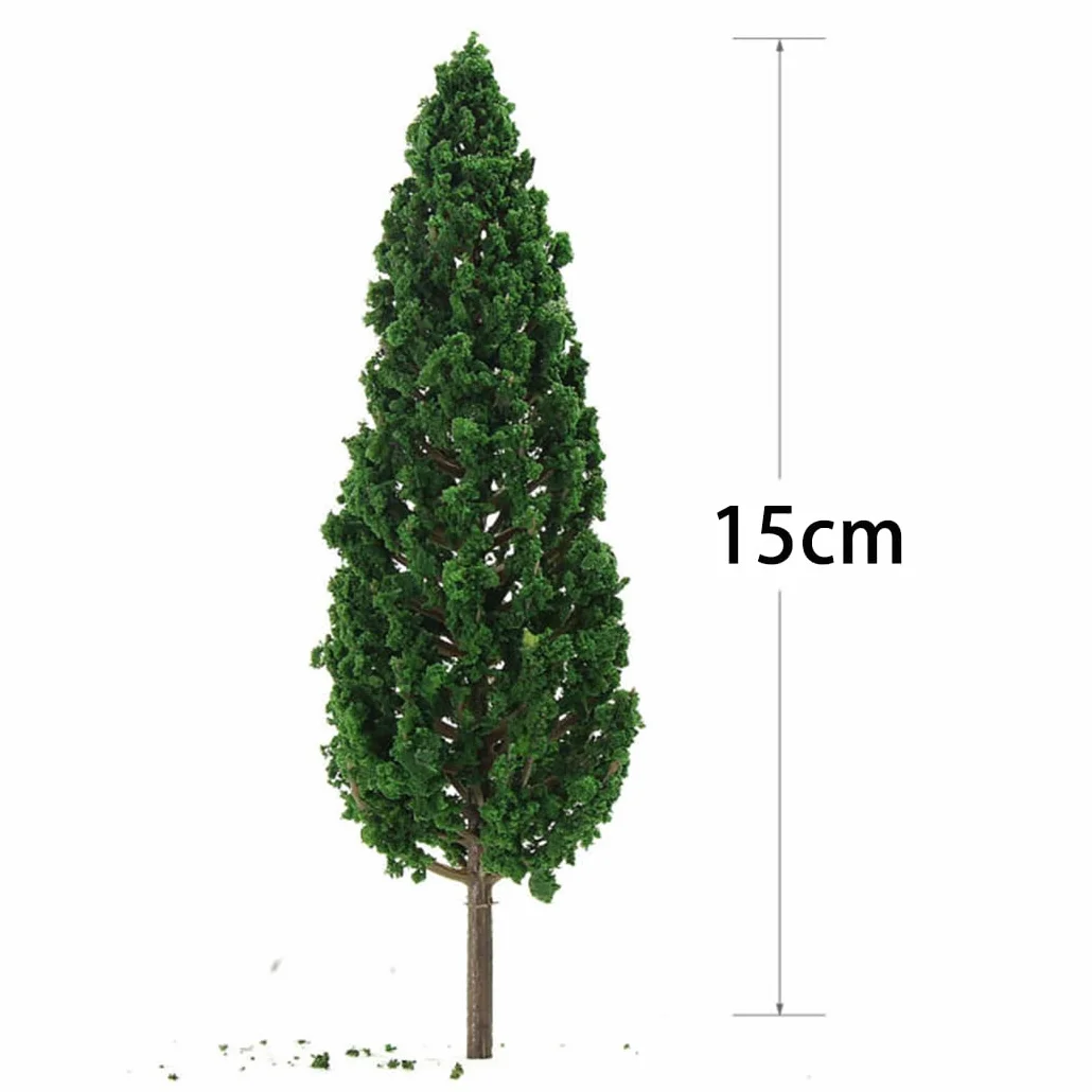 Sportarc 10 Pezzi Modellini di Alberi, Alberi Mini da 15 cm per Diorama, Alberi per Modello di Treno, Alberi per Paesaggio Miniatura per Ferrovia, Alberi per Architettura del Paesaggio