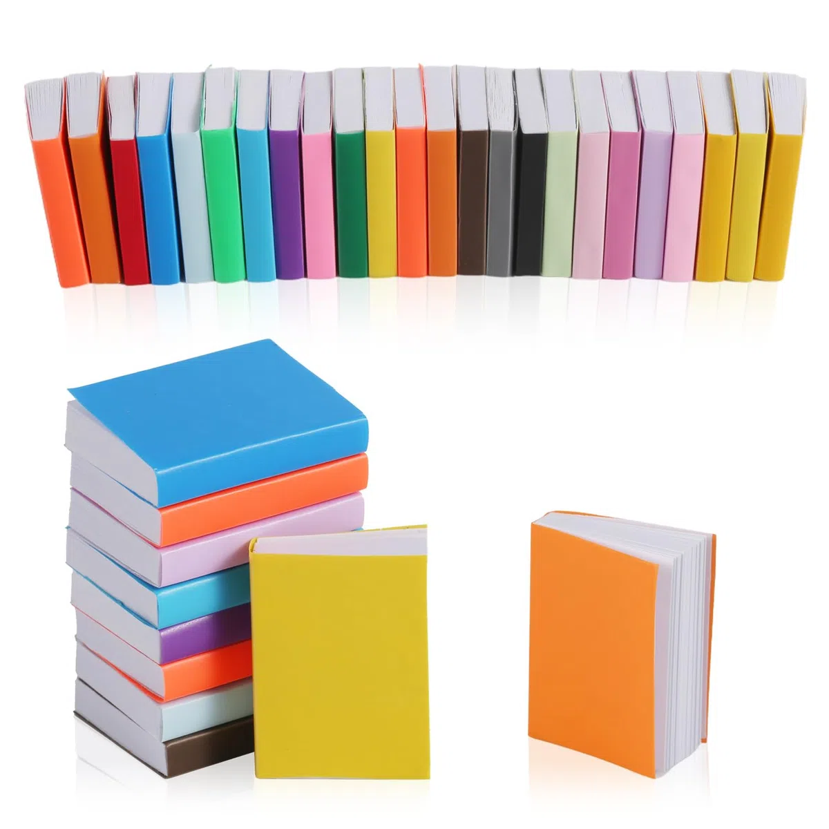 40pz Mini Libri in Miniatura, Scala 1:12 Libri per Casa delle Bambole Colori Assortiti Decorazione per Case delle Bambole Natale Giochi di Finzione Giocattolo per Ragazzi e Ragazze