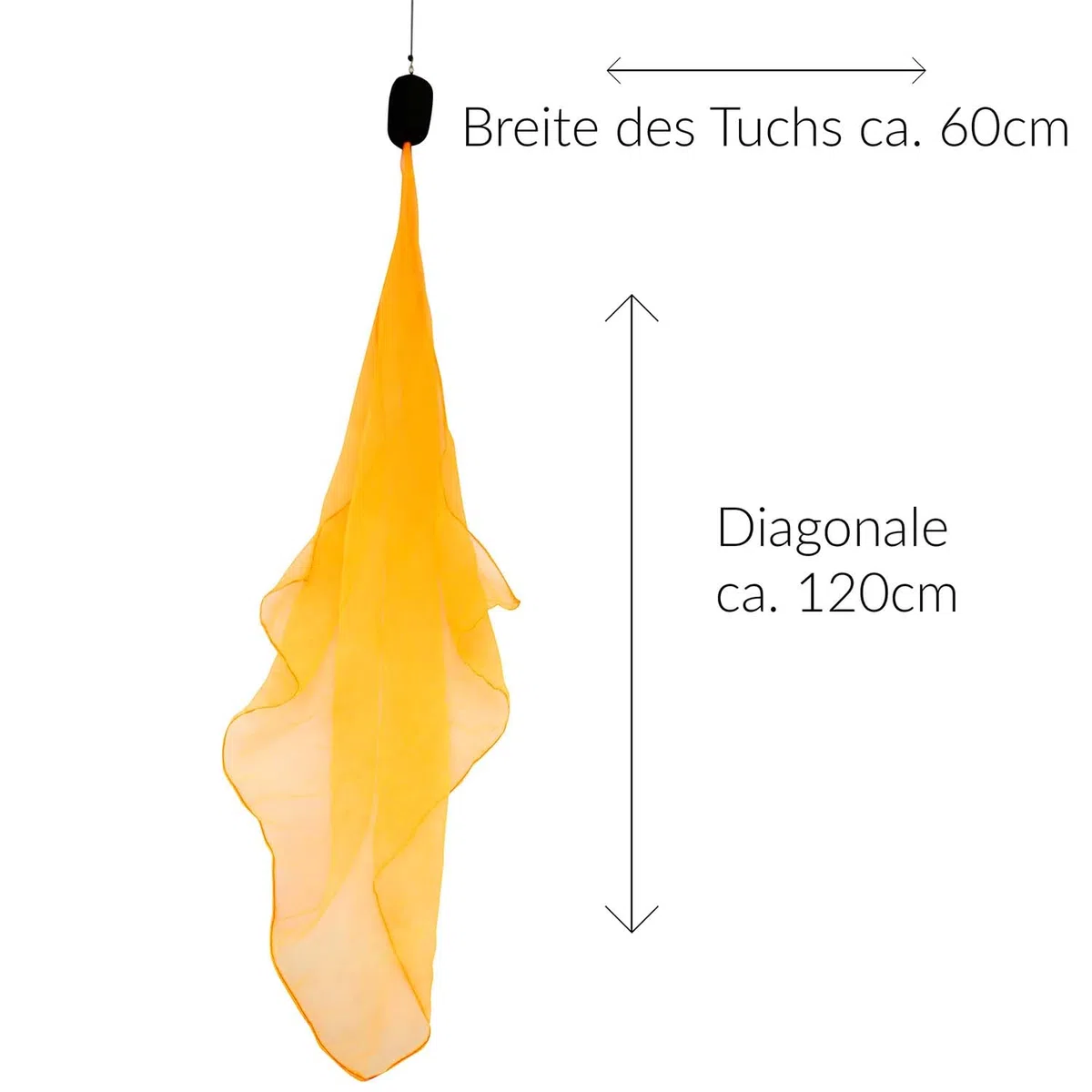 Diabolo Freizeitsport UV Luminoso Poi in Arancio - Angel Wings Spinning Pois. Spiral Pois, Soft-Pois per Principianti e Professionisti