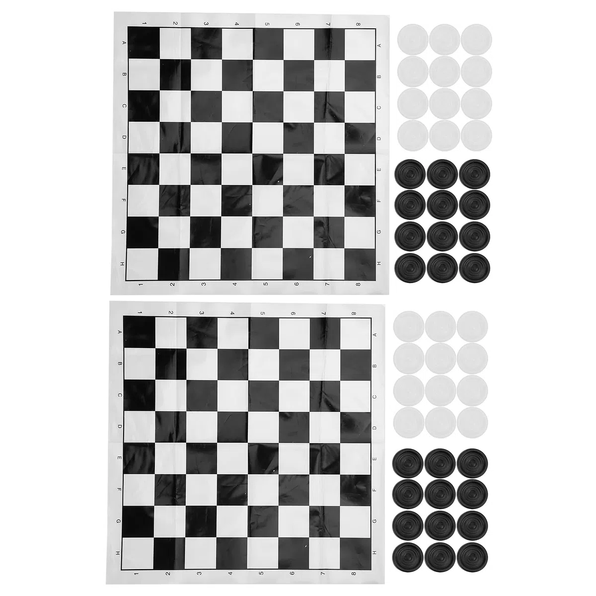 Set di Dama Internazionale Scacchiera in plastica Gioco Tavolo Pieghevole Viaggio Leggero Portatile per Viaggi in Campeggio in Famiglia Materiale PP 25x25 cm 48 pedine