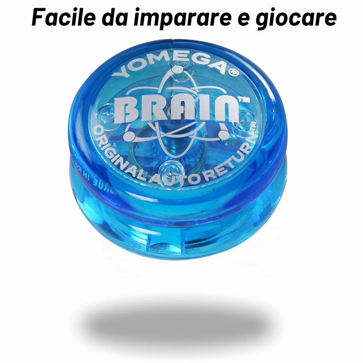 Yomega The Original Brain - Yoyo Professionale per Bambini e Principianti, Risposta reattiva Automatica Yo Yo Migliore per Fare acrobazie Incluso di Ben 2 Corde Extra (blu)