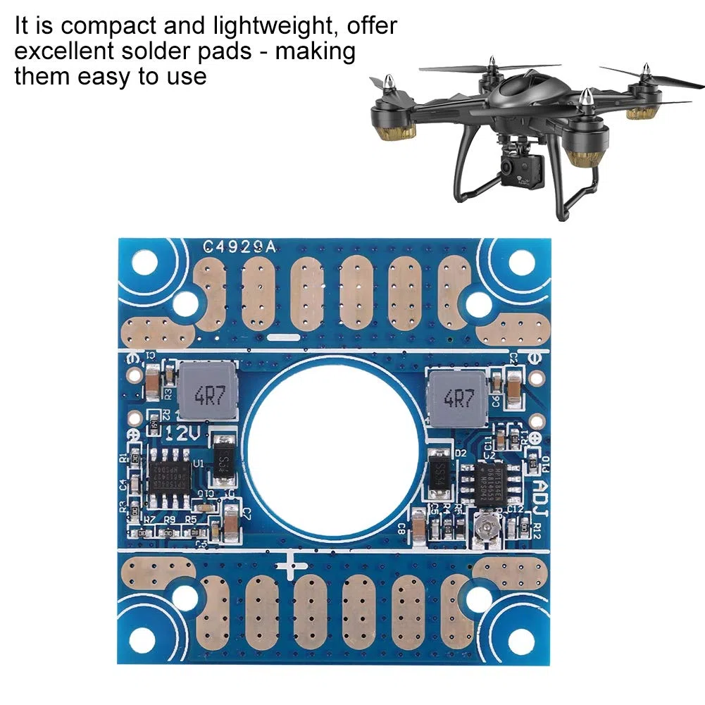 Scheda di Distribuzione Dell'alimentazione ESC, Tensione Regolabile 5 V 12V, Doppio PDB BEC