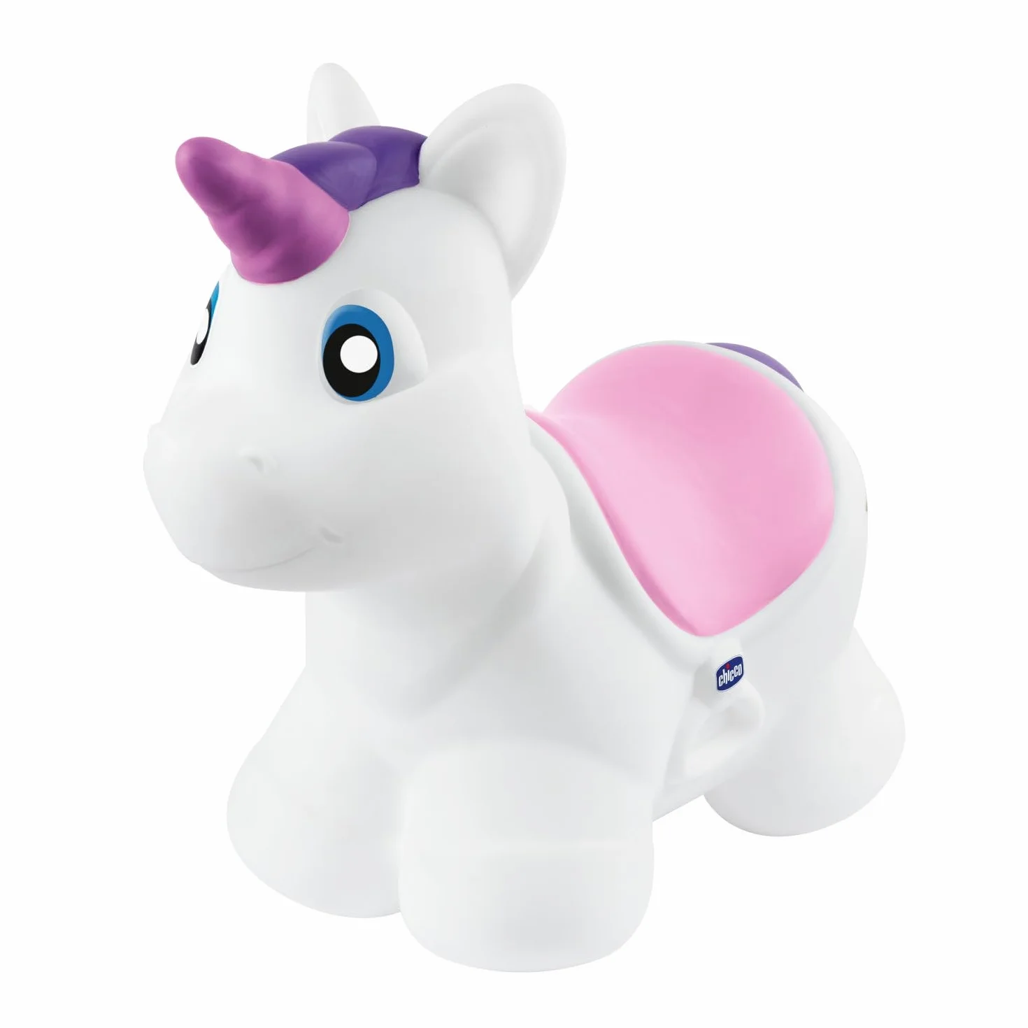 Chicco Bouncy Unicorno Cavalcabile Gonfiabile Rimbalzante Facile Da Gonfiare Con Pompetta Manuale Inclusa Per Giocare Dentro E Fuori Casa Morbido Materiale Resistente e Facile Da Pulire 18 Mesi-5 Anni