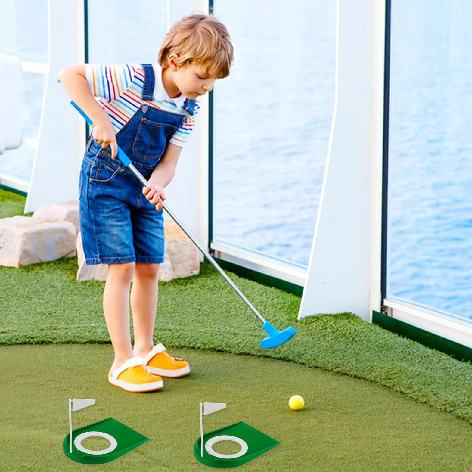 Abeillo Confezione da 2 tazze da golf con bandiera, per allenamento e allenamento di golf, per uomini e donne, per interni ed esterni, casa, ufficio, cortile, prato, 569782_1_cb4GP5Xdm