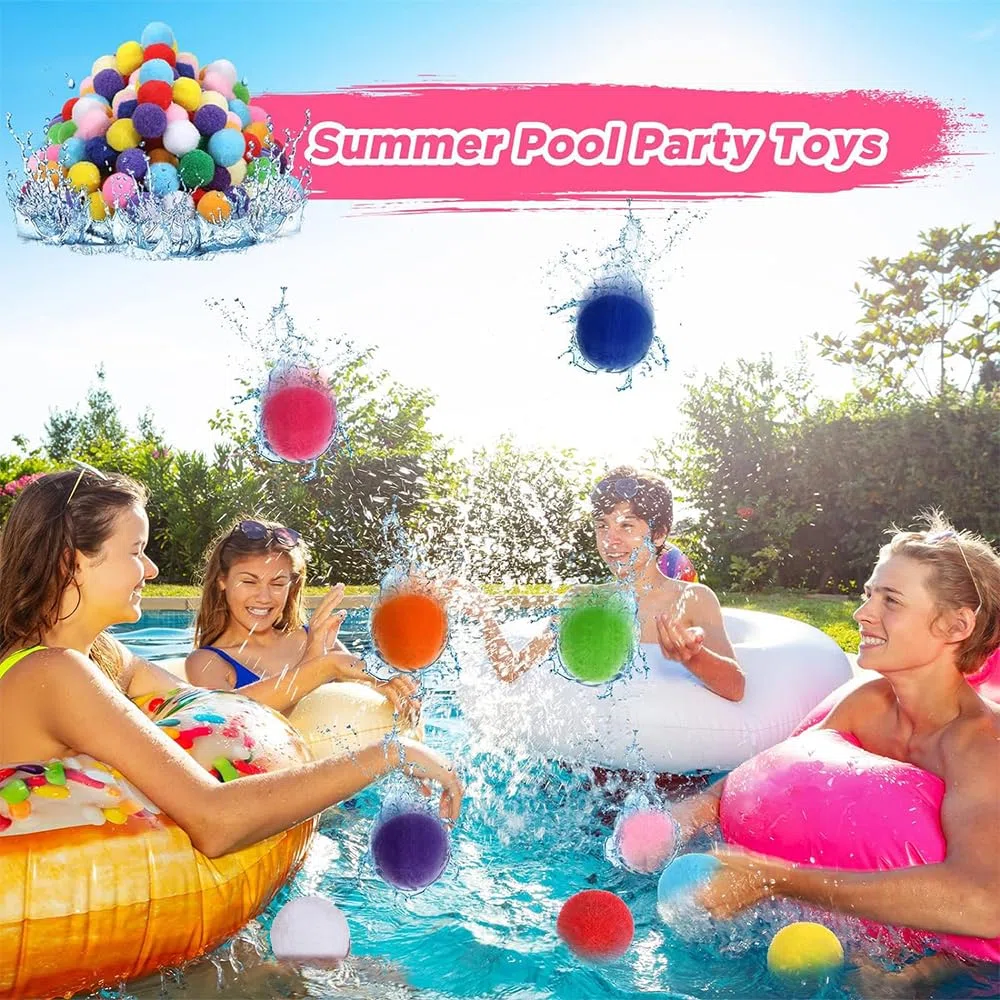 45 Pcs Palloncini Bombe D'acqua,Giochi Acqua Bambini,Palloncini D'acqua Riutilizzabili,Palloncini Acqua D'acquapPer All'aperto Acqua Attività Piscina Spiaggia Estate Acqua Combattimento Giochi