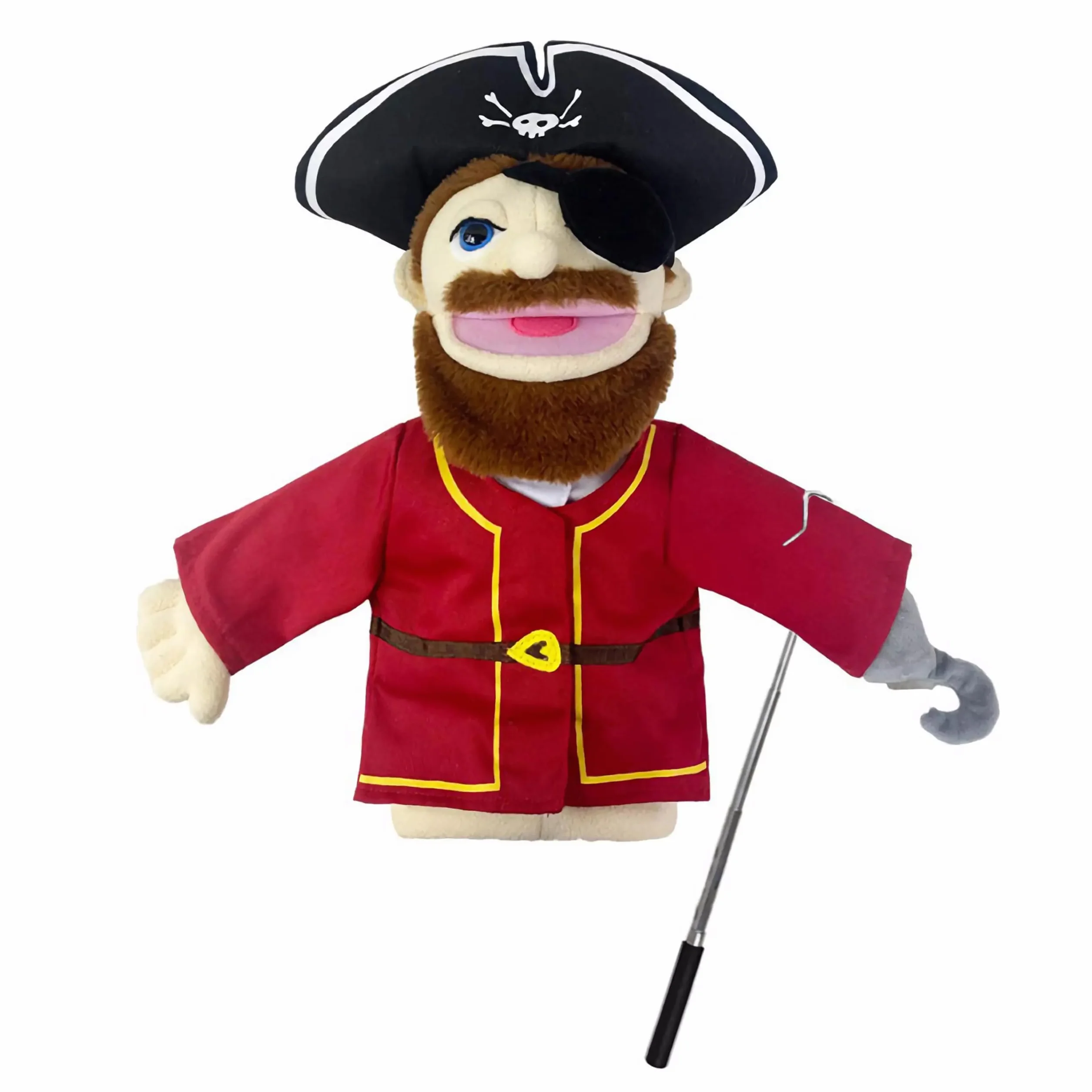 Burattini teatrali per bambini,include insegnante,poliziotto,pirata,detective,ecc.con bocche aperte mobili,perfetti per raccontare storie,insegnare,regali per festival,1 pezzo con joystick