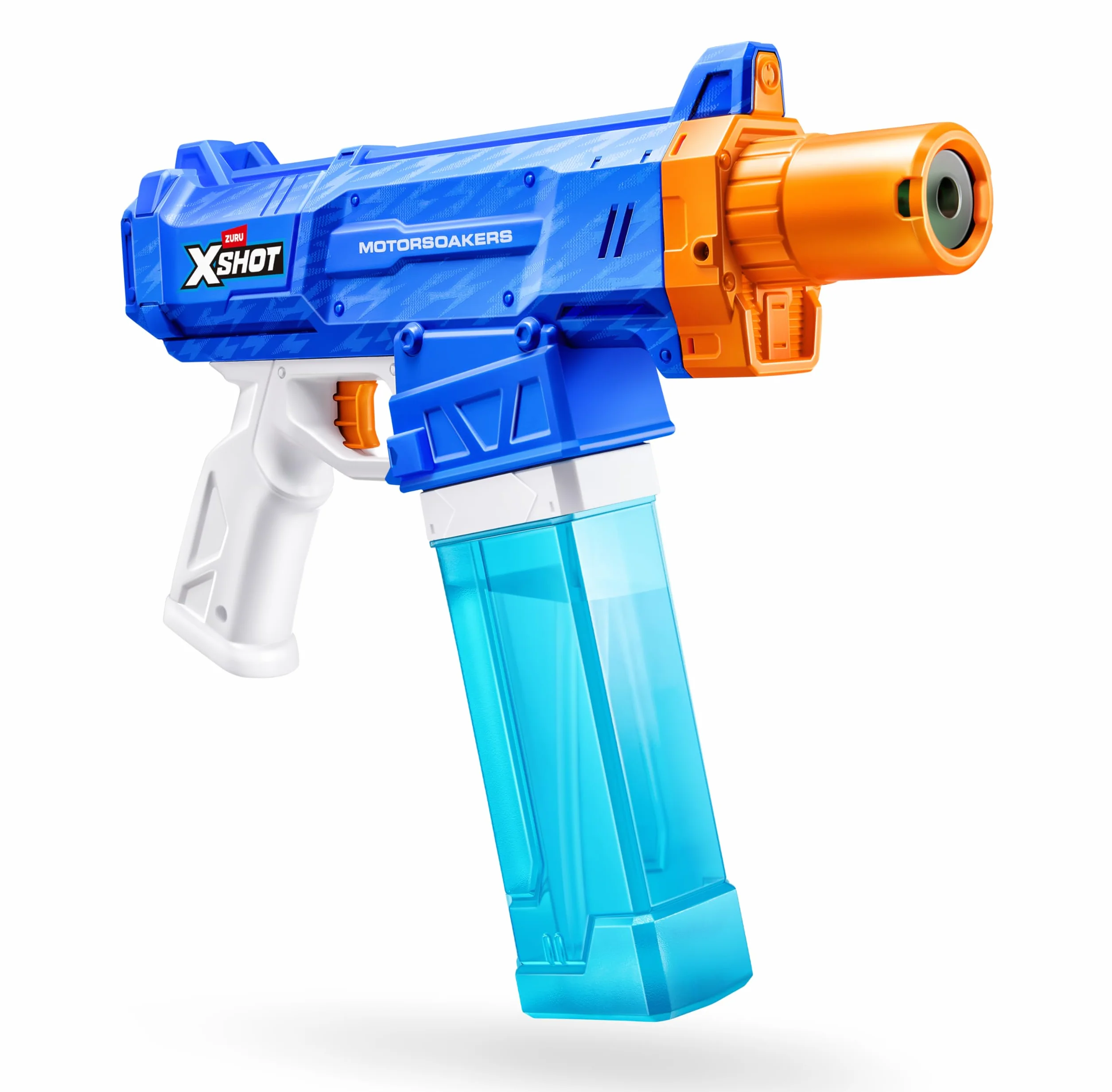XSHOT Water Turbo Stream Motor Soaker by ZURU: Blaster d'acqua motorizzato, riempimento rapido, canna LED, getto 9m. Giocattolo estivo per bambini 5+ divertimento all'aperto.