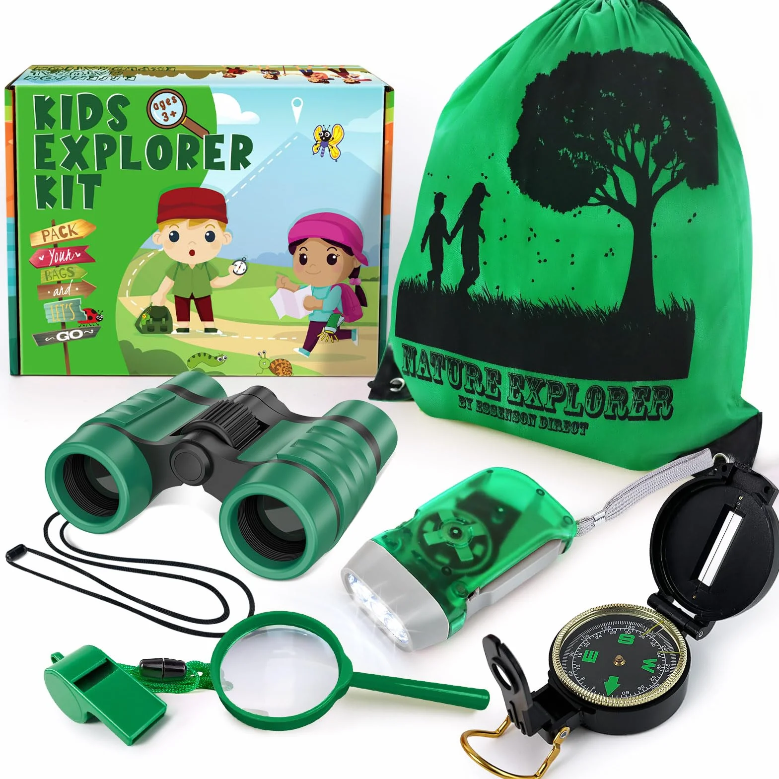 essenson Set di ricercatori per bambini, giocattolo per attività all'aperto, regalo per età 3, 4, 5, 6, 7, 8+, anni, ragazzi, ragazze, bambini