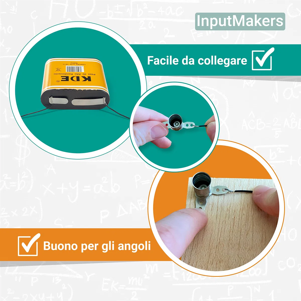 Kit elettrico scolastico avanzato - circuiti elettrici, kit circuito elettrico scuola, kit elettronica, kit scuola, esperimenti scientifici per bambini, circuito elettrico scolastici.