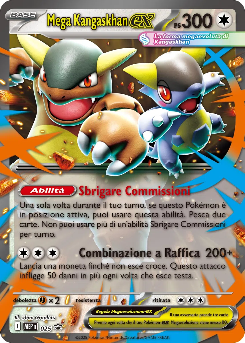 Pokémon: collezione Mega Kangaskhan-ex del GCC Pokémon (una carta promozionale olografica, una carta promozionale lenticolare gigante e quattro buste di espansione)