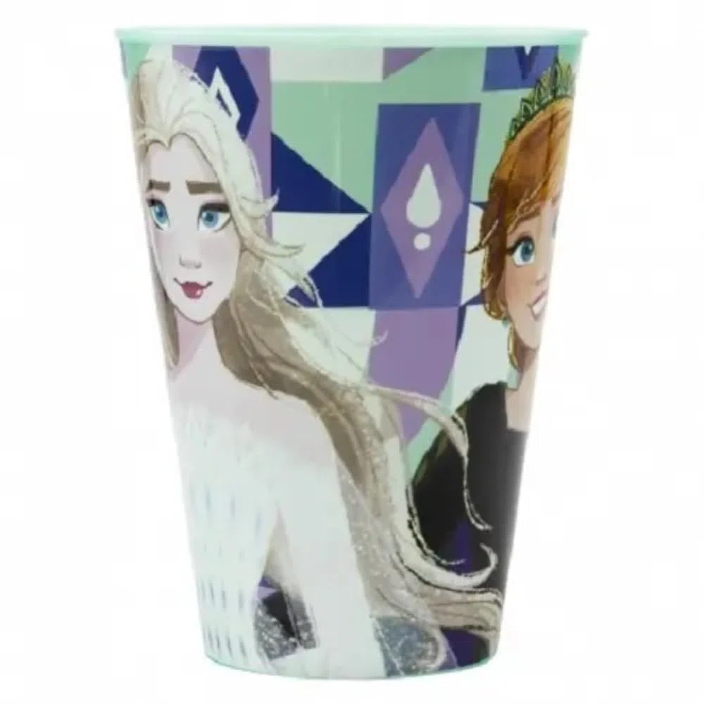 Set stoviglie Frozen Disney in plastica riutilizzabile 5 pezzi piatti bicchiere posate per bambini set pranzo