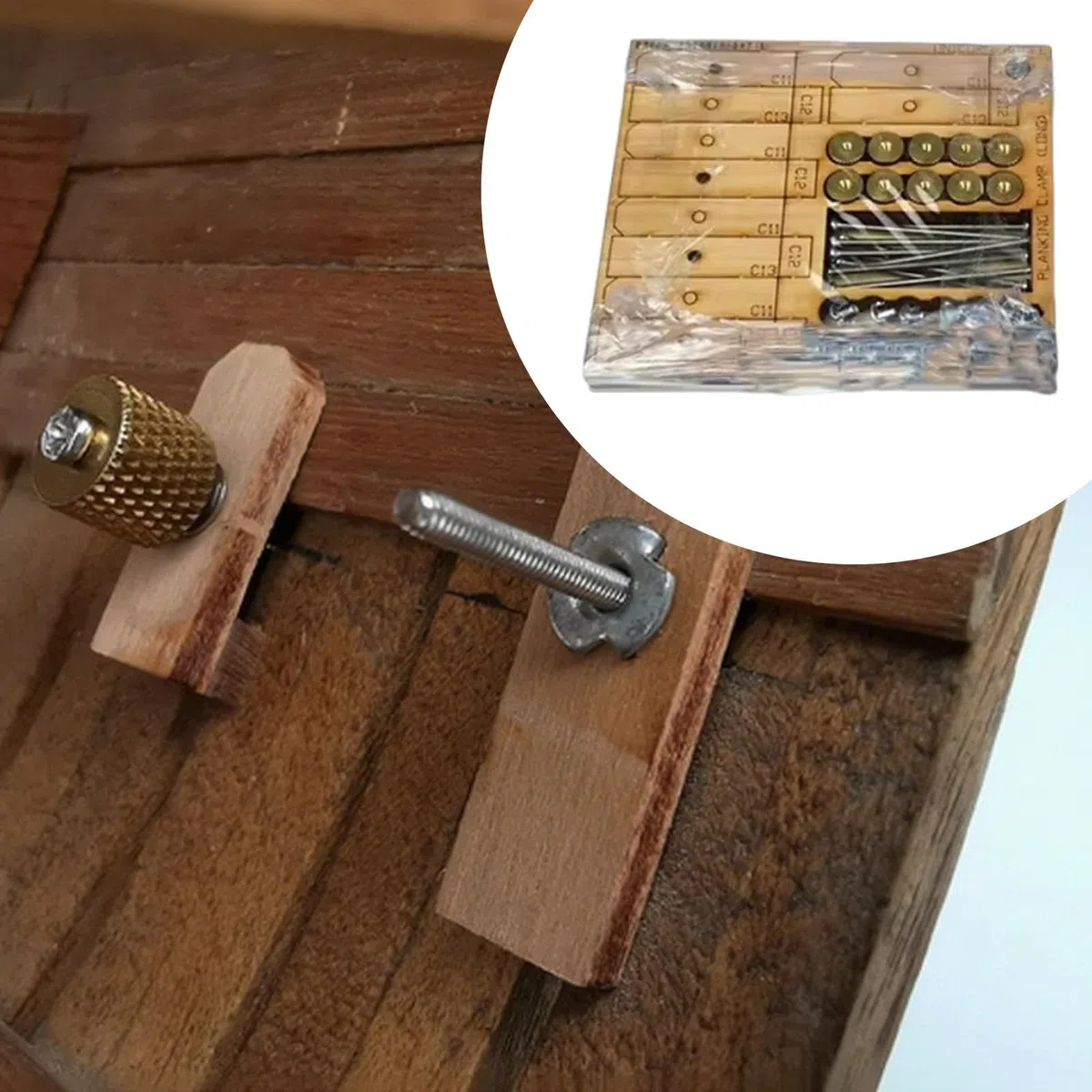 Morsetti per Modelli in ​​Legno Kit Fai da Te Set di Morsetti per Fasciame per Barche a Vela Forniture per La Costruzione Antiche Attr, 34mm