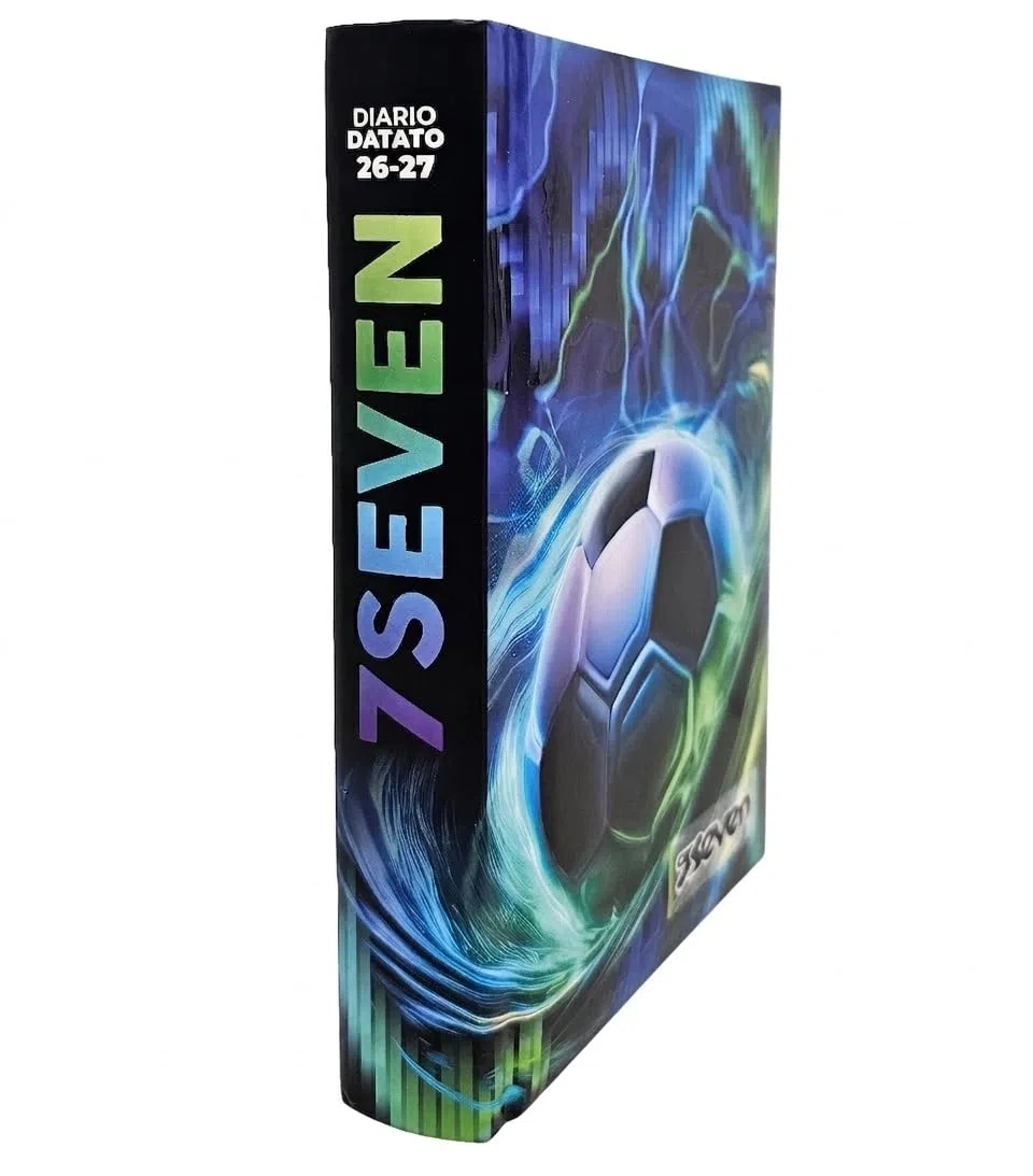 Diario Scolastico Agenda 7 SEVEN 2026-2027 Pocket – Datato, Grafica Urban con Stickers (Pallone)
