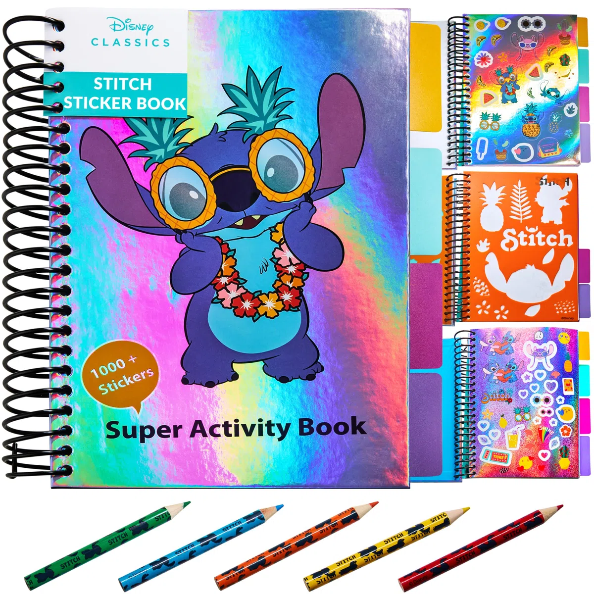 Disney Stitch Libri Adesivi Bambini Libro Stickers + 1000 Adesivi per Scrapbooking Attivita Creative per Bambini Idea Regalo