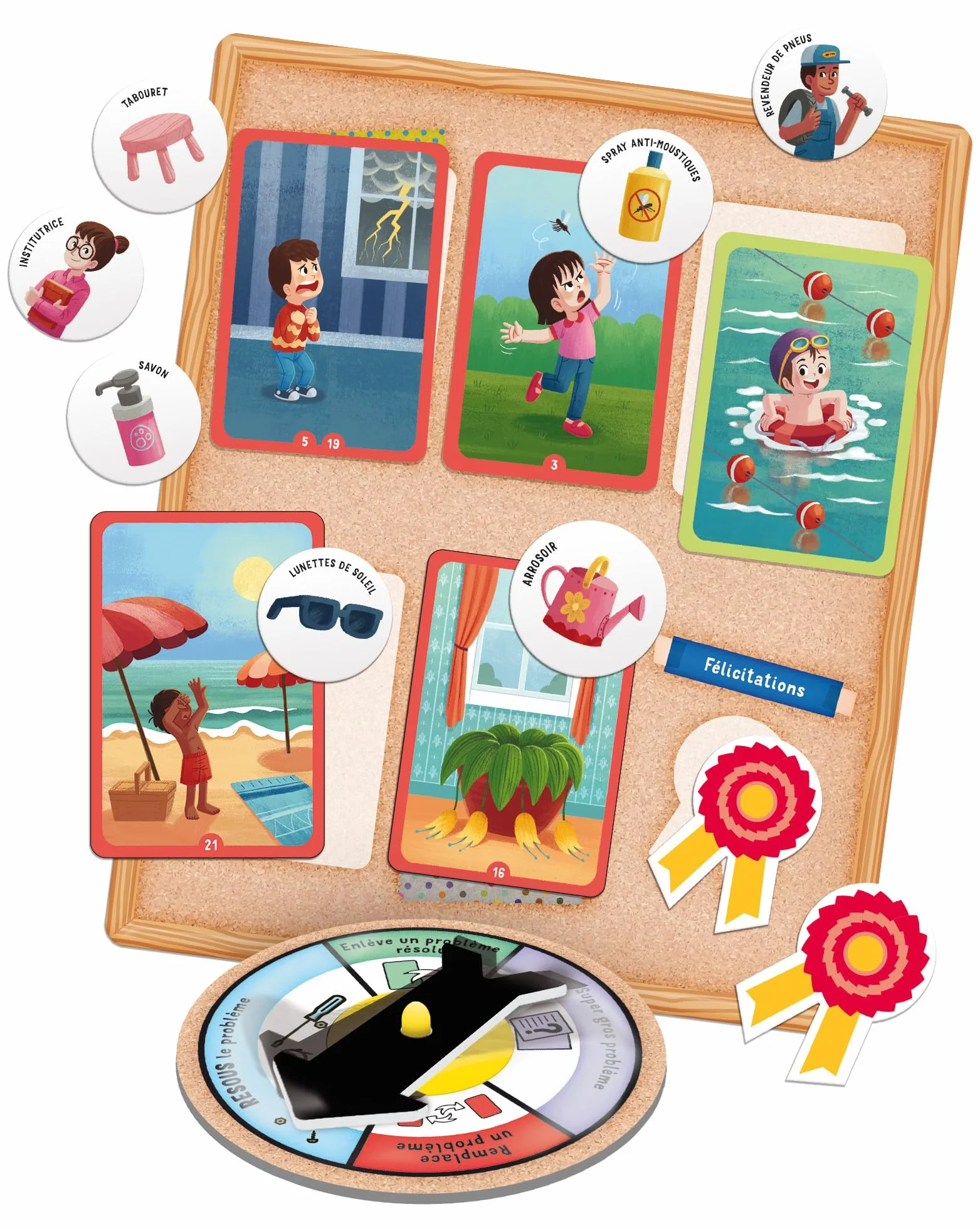 Résolution des problemes - Jeu de Plateau - LIFE SKILLS - Plateau illustré