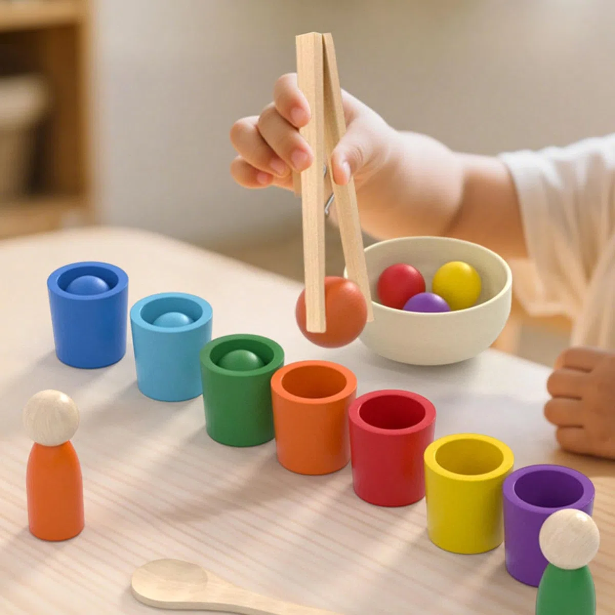 Giocattoli Per Selezionare I Colori, Con Design Per Lo Sviluppo 'apprendimento, 4x4 Cm, Bicchieri Per Selezionare I Colori In Età Prescolare, Set Di Giocattoli Per Il Riconoscimento Cȯlor Per
