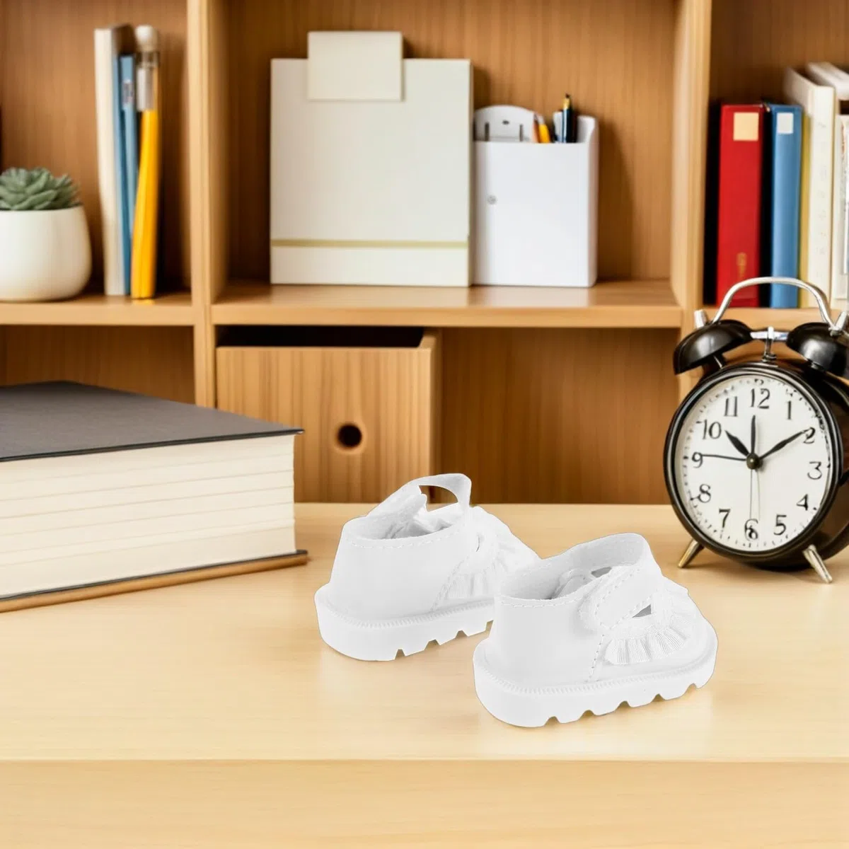2 Paia di Scarpe per Bambole da 20 Cm, Mini Scarpe Reborn Rifiniture Eleganti, Accessori per Vestiti e Decorazioni di Scena per Giochi Creativi