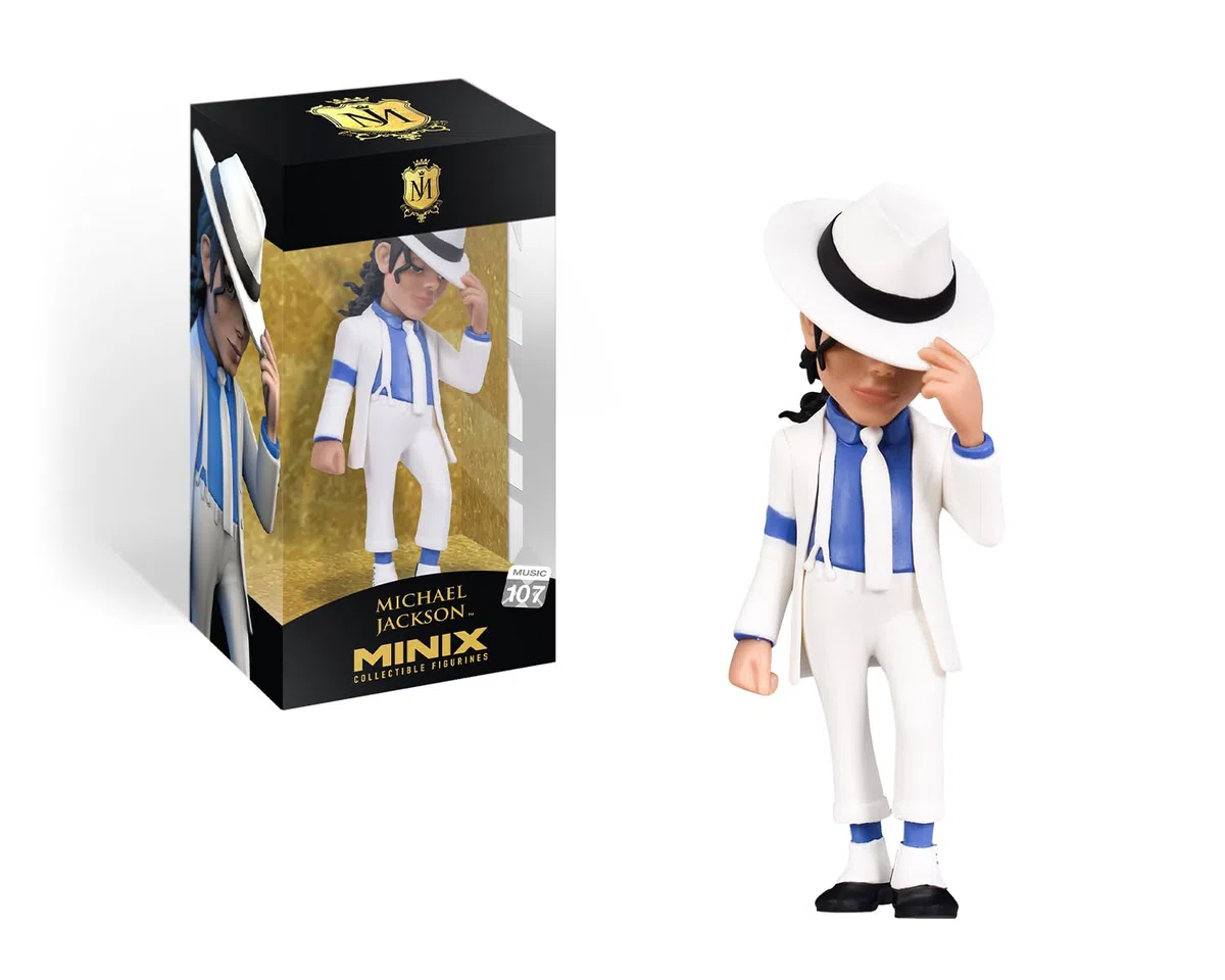 MINIX Collectible Figurines Bandai Michael Jackson, collezione 12 cm, collezione per esposizione, idea regalo, giocattoli per bambini e adulti, fan della musica (MN16228)