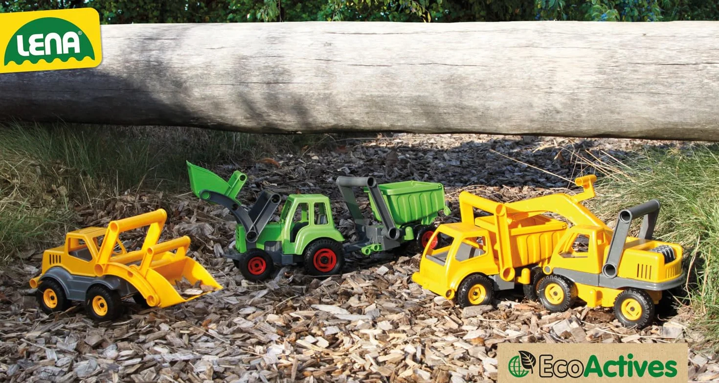 LENA - EcoActives Camion Ribaltabile per 2+ Anni Bambini, Giallo