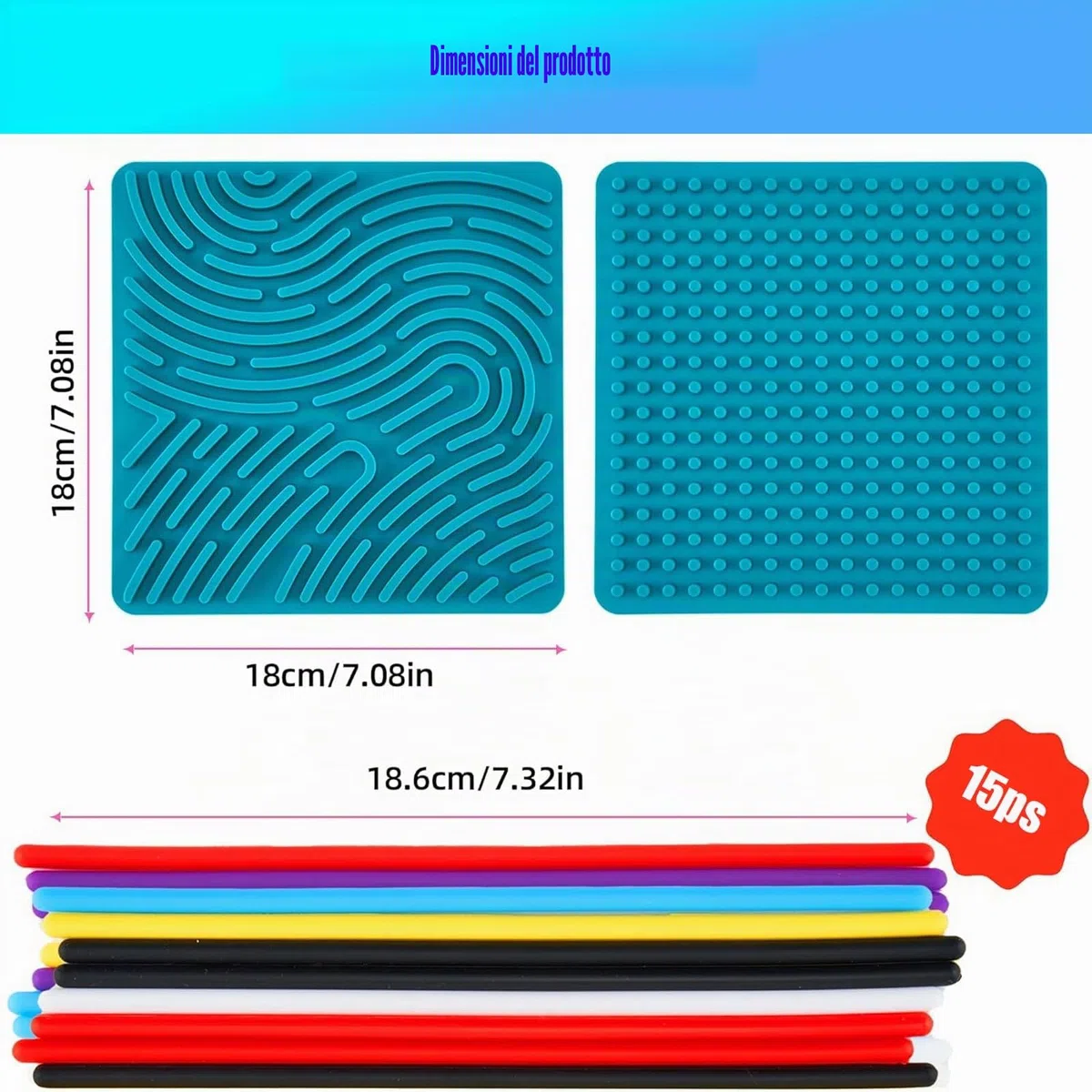 Sensorik Activity Board - Tavola da attività sensoriale doppia faccia per bambini 3+ e adulti, per calmare, ansia, ADHD e autismo, per borsa da viaggio e 15 corde (verde)