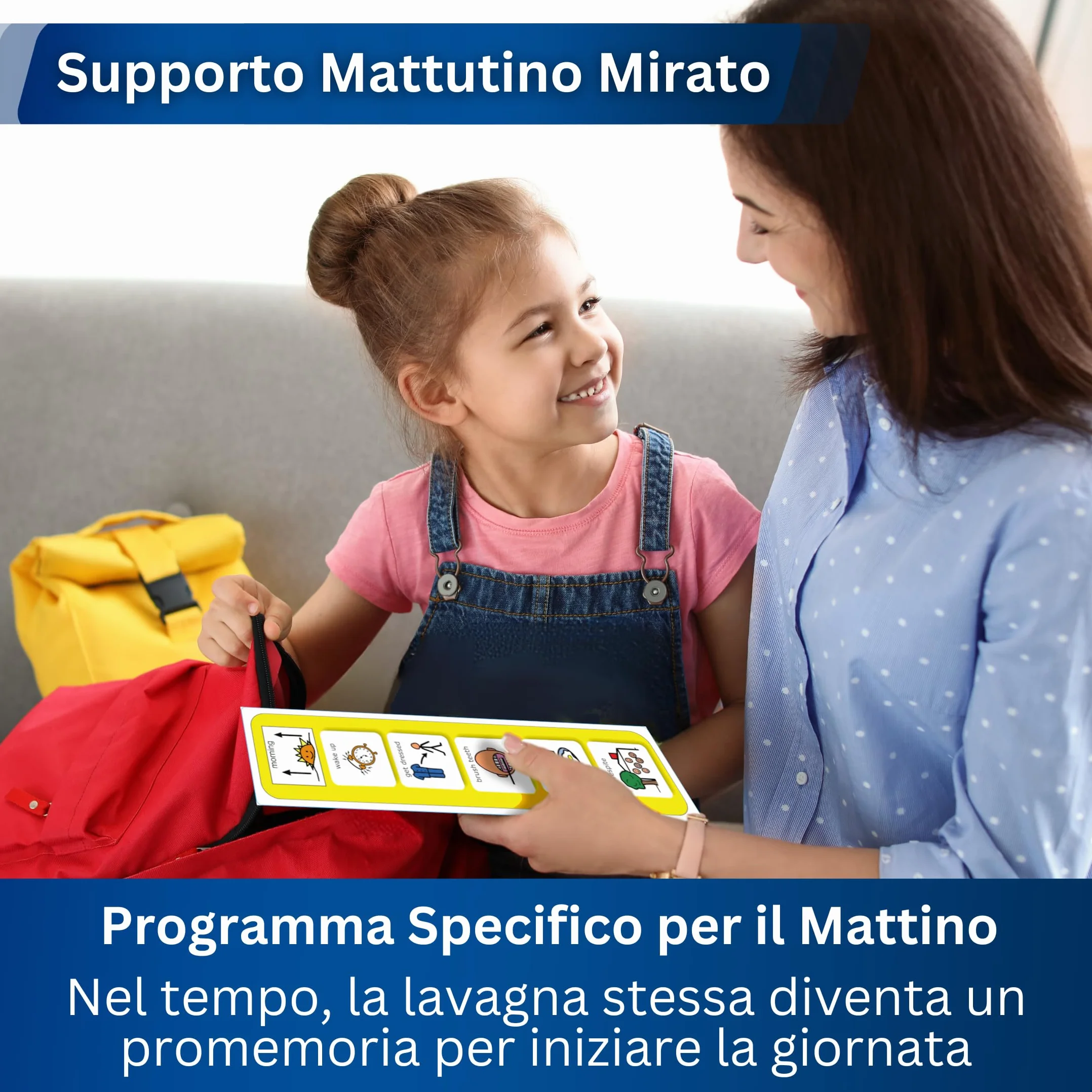 Autism Supplies and Developments Routine Mattutina Agenda Visiva Bambini Autismo – 12 Flashcards - Italiano – CAA Giochi Montessori e Educativi – Ludattica - Regali per Autistici