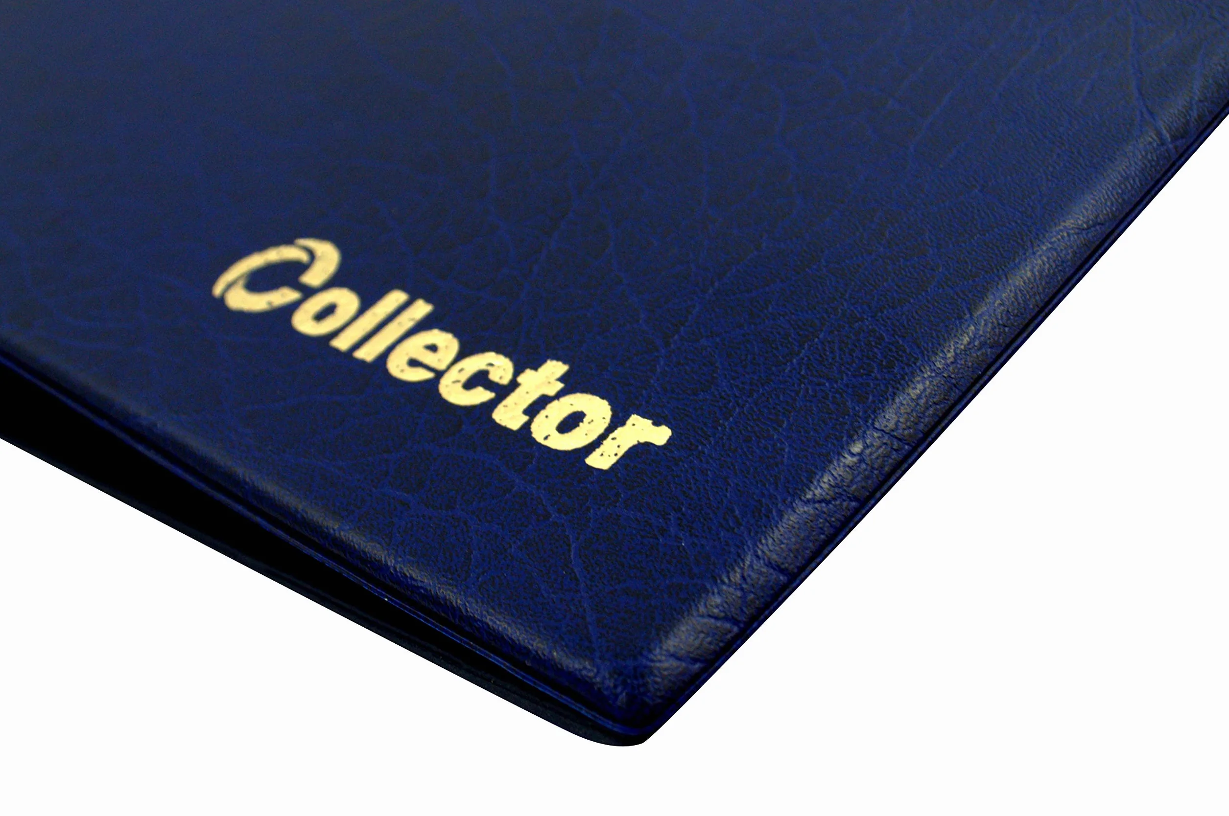 COLLECTOR Album di Monete con Custodia da Collezione, per Monete di Varie Dimensioni - con Diverse Pagine munite di divisori con Elenco Album con Etui per 221 Monete Blu