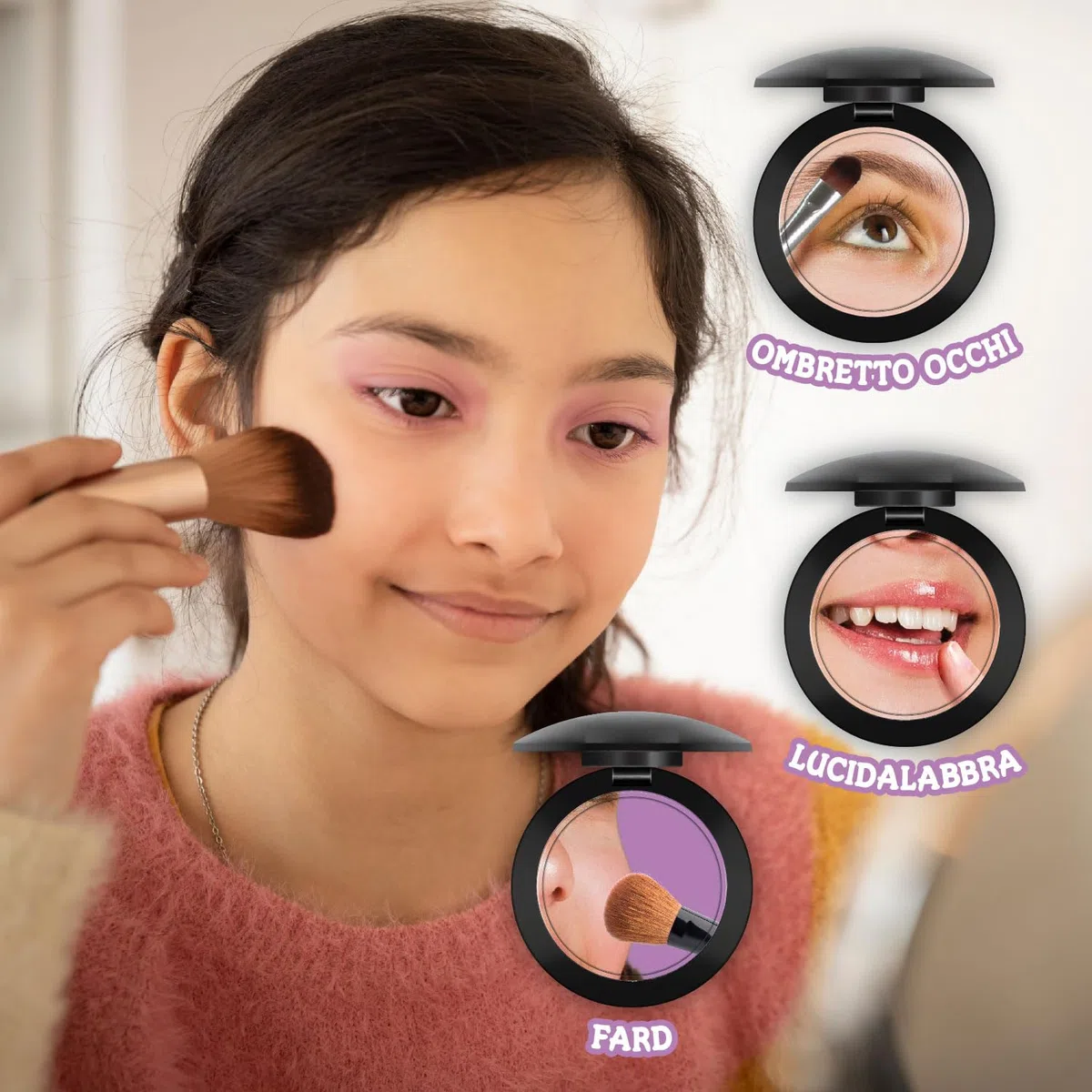 Science4you Set di Trucco per Bambini 8+ - Crea il tuo Make up con questo Giocattolo da Principessa, Trova la Bellezza all'Interno di questo Kit di Arti e Mestieri per Bambini 8 9 10 11+