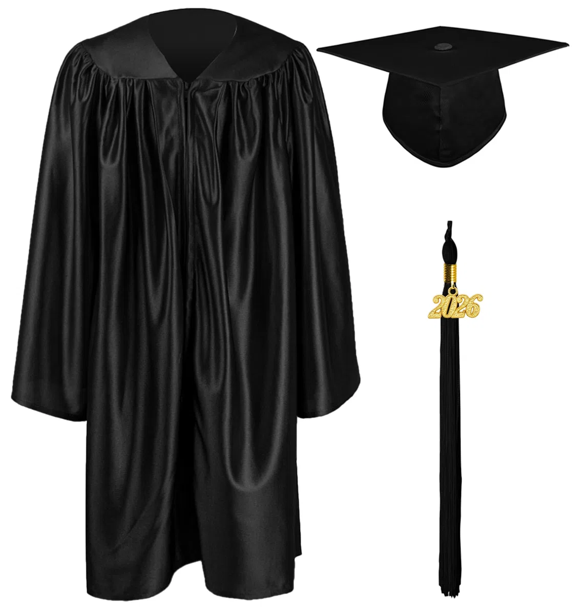 GraduationMall Ragazzo Ragazza Toga Laurea Cappello e Abito per Bambini 2026 Prescolare Scuola Materna Costume - 12 Colori