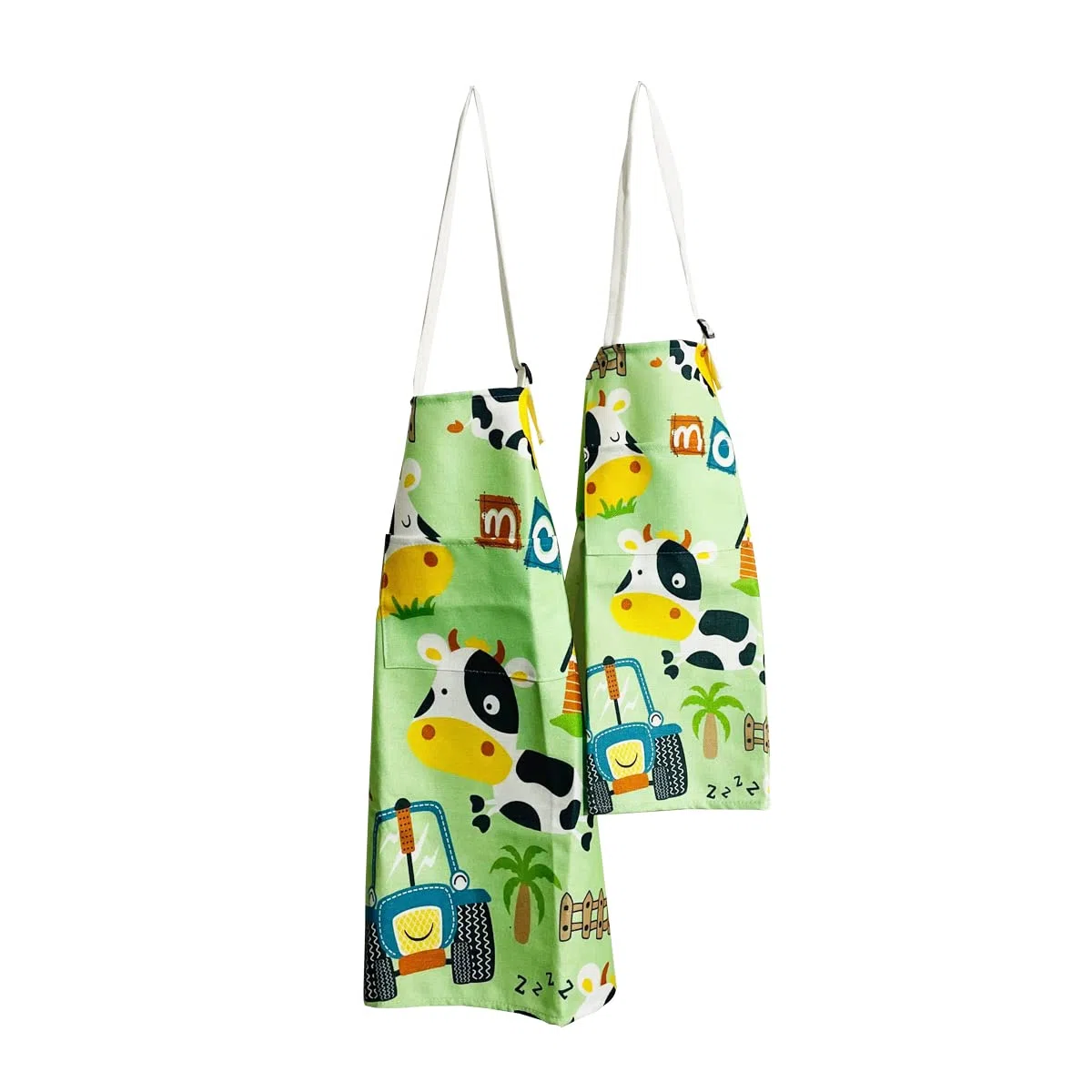 Parent Child Grembiuli con Tasca - Carino Abbinamento Grembiuli per Bambini e Adulti, Regolabile Neck Fibbia Parent Kid Grembiuli per Artisti Chef Cottura
