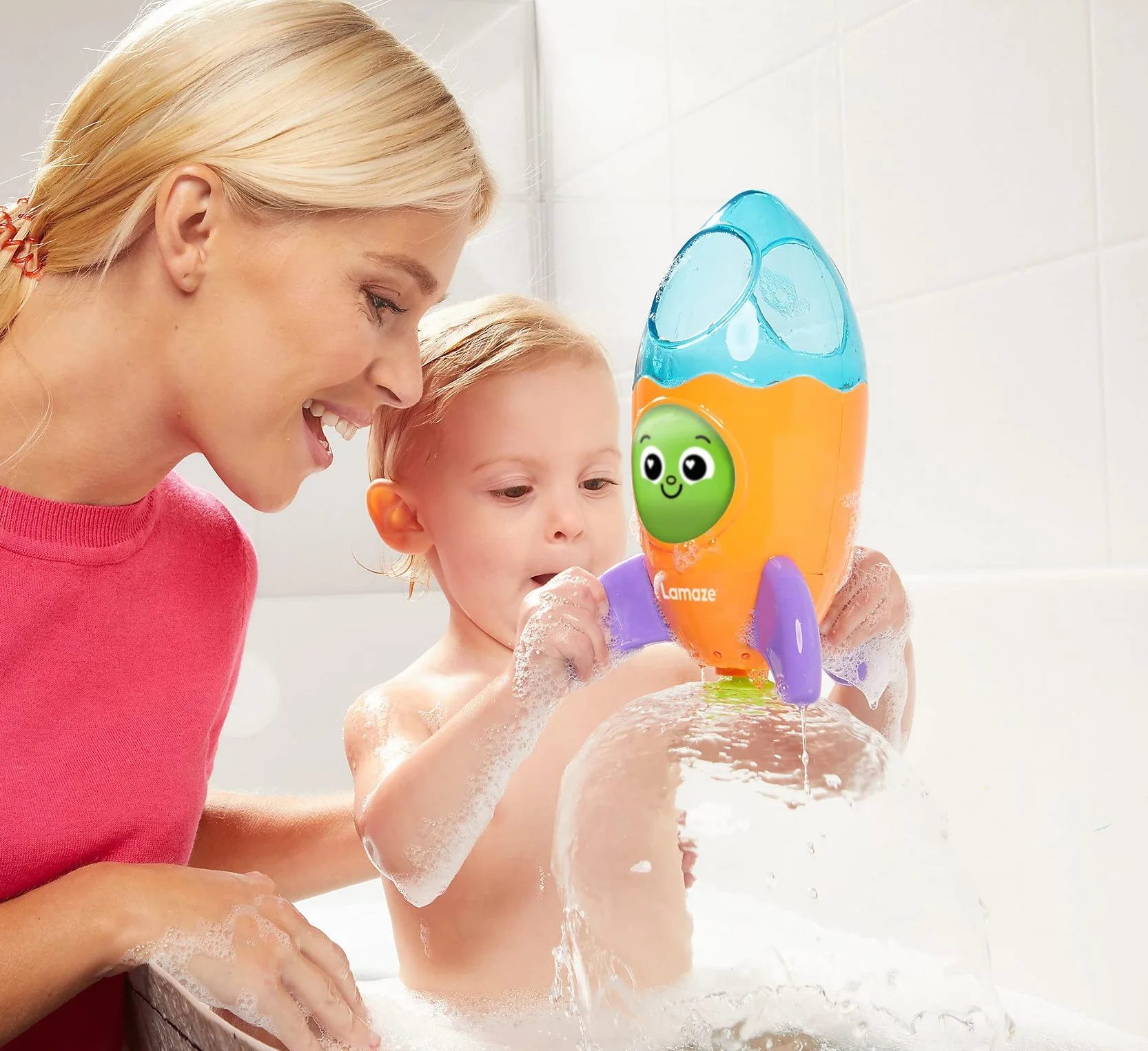 Toomies Tomy Fountain Rocket Baby Bath Toy, Shower Baby Toy for Water Play in The Bath or Pool, Kids Bath Toy Suitable for Toddlers And Children - Boys And Girls 1, 2, 3 And 4+ Year Olds