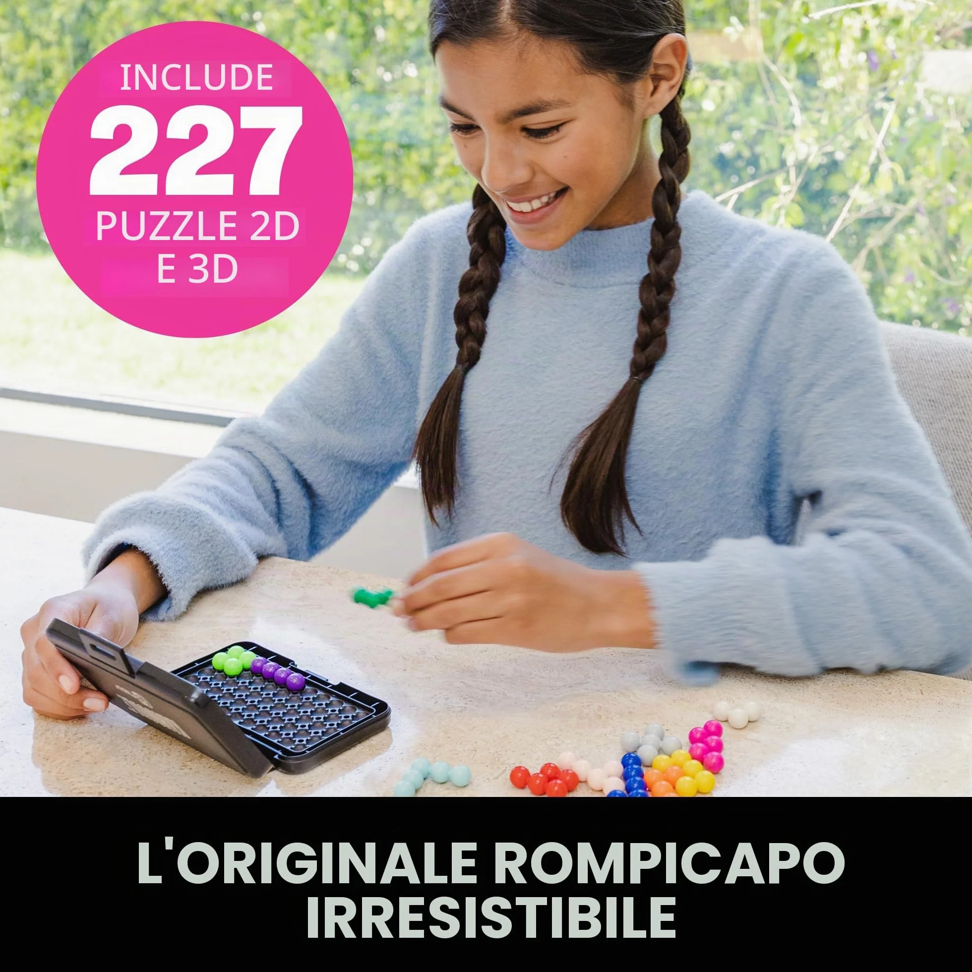 Learning Resources Kanoodle Puzzle Logico Multicolore 200 Sfide 12 Pezzi Gioco Portatile Bambini Dai 7 Anni STEM Ragionamento Spaziale Sviluppo Cognitivo