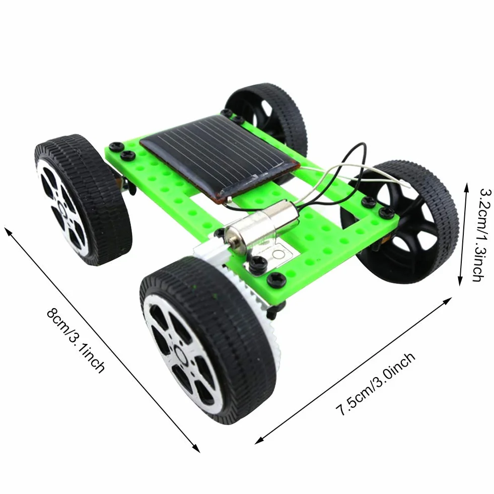 Giocattoli Scientifici Fai-da-Te Assemblaggio Auto ad Energia Solare Mini Sun Power Solar Car Model Science Experiment Costruzione di Giocattoli per Bambini sopra i 14 Anni