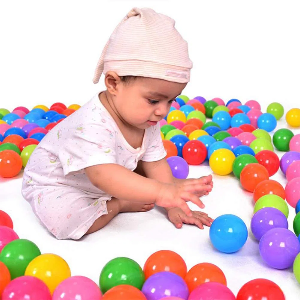 50/100 palline per il bagno di palline, palline da gioco in plastica per bambini, per piscine di palline, plastificanti pericolosi, palline, oceano, palla per bambini, colore casuale