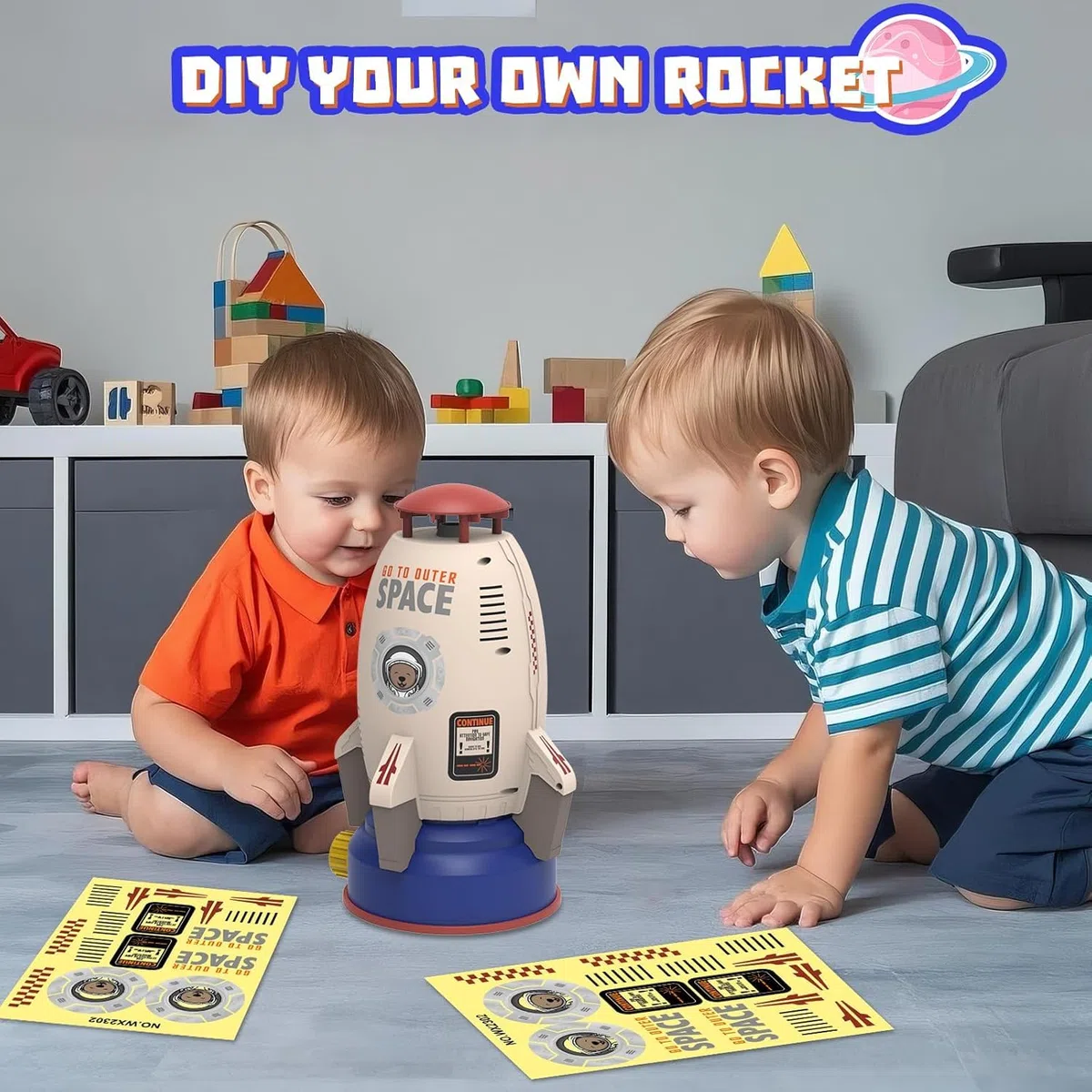 Razzo Spruzzante – Gioco Estivo con Getto d’Acqua a Pressione, Altezza Regolabile, per Bambini, Cortile e Giardino | FUNLUNCHER
