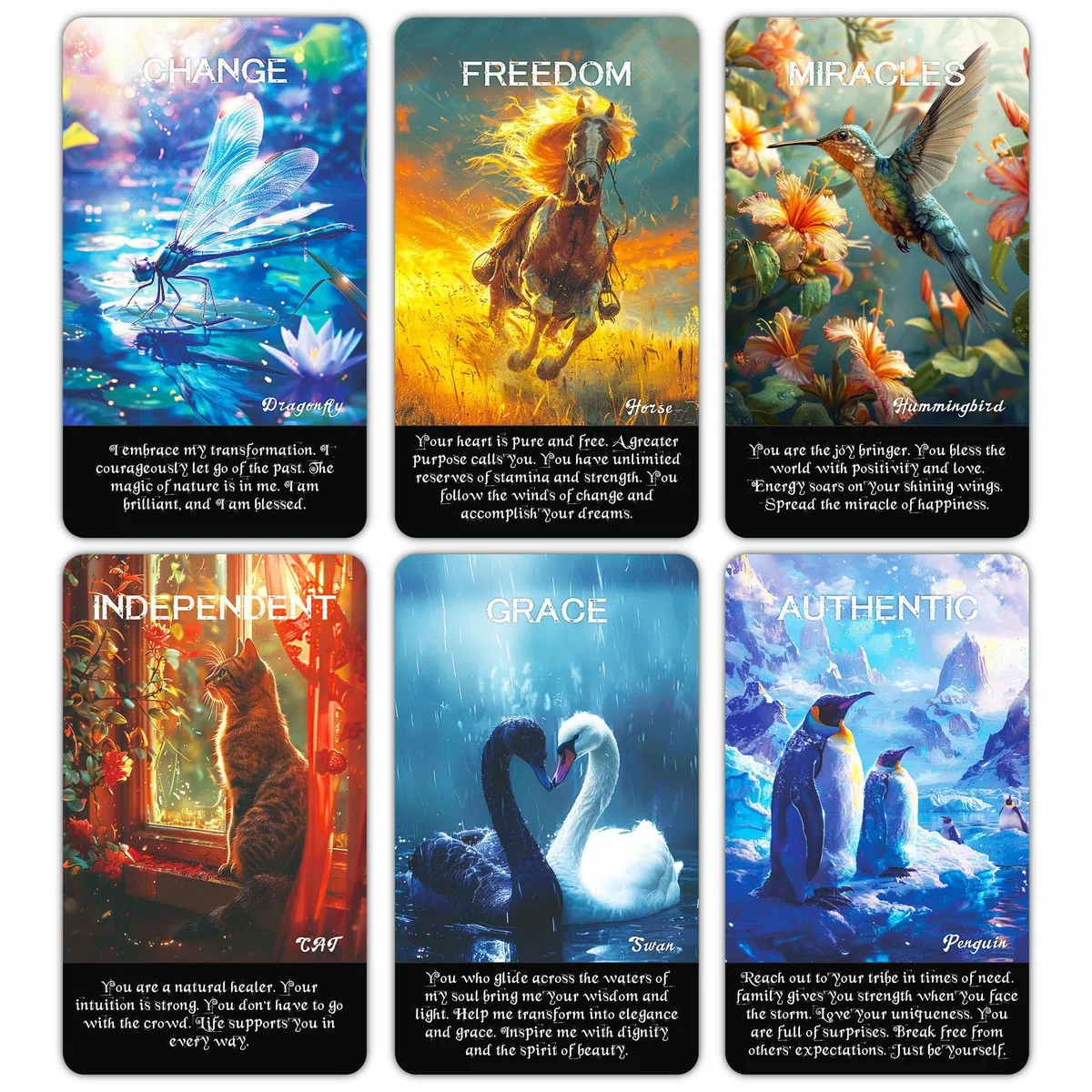 Spirit Animals Oracle Cards - Carte Oracle per principianti, dai 2 anni in su, per intuizione, guida e connessione spirituale, con potenti totem di animali per la crescita personale