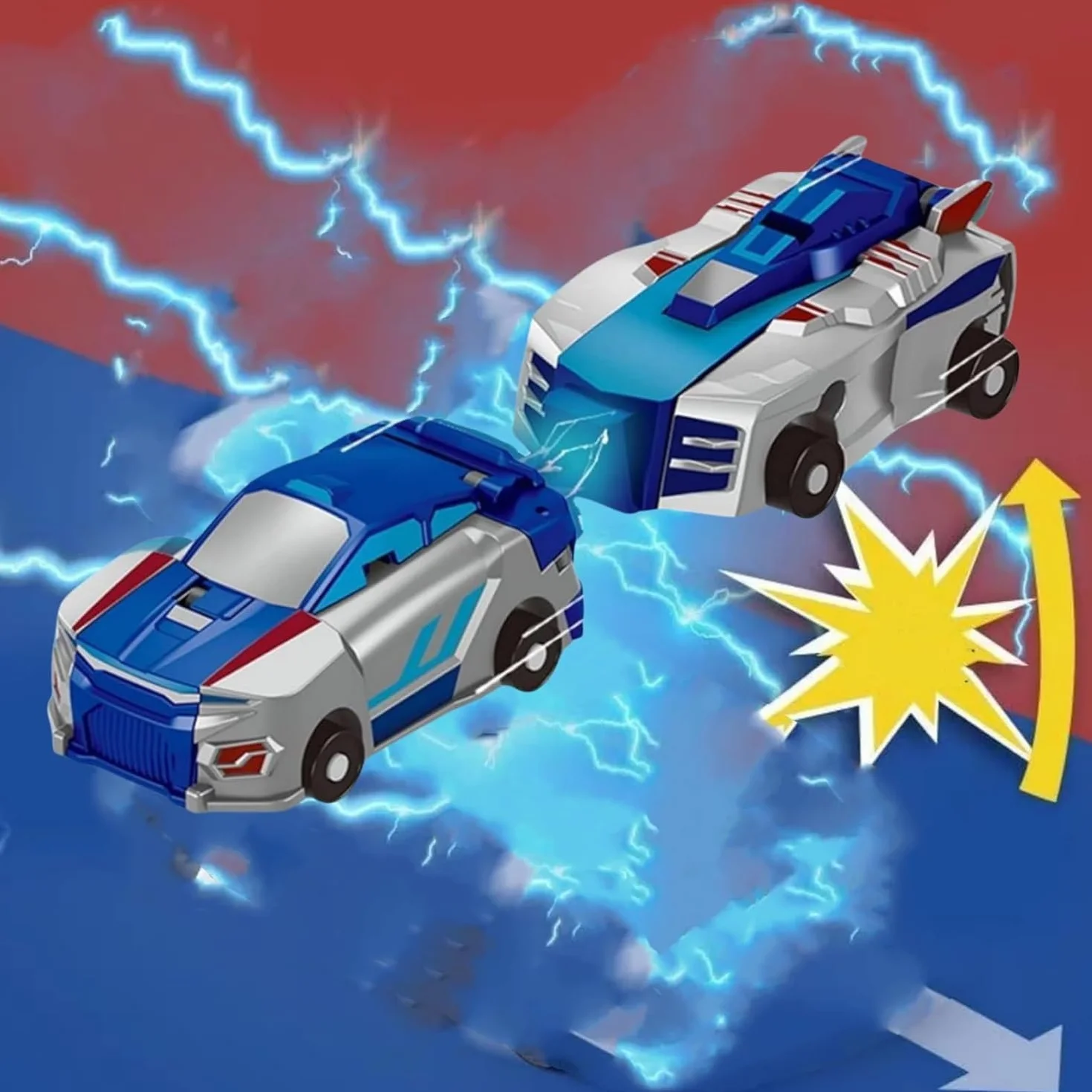 Felly Drago Trasforma Macchina Giocattoli, 2 Pezzi Auto Robot Giochi Bambini Bambino Bambina 2 3 4 5 6 Anni, Giocattolo Regalo per Ragazzi Ragazze
