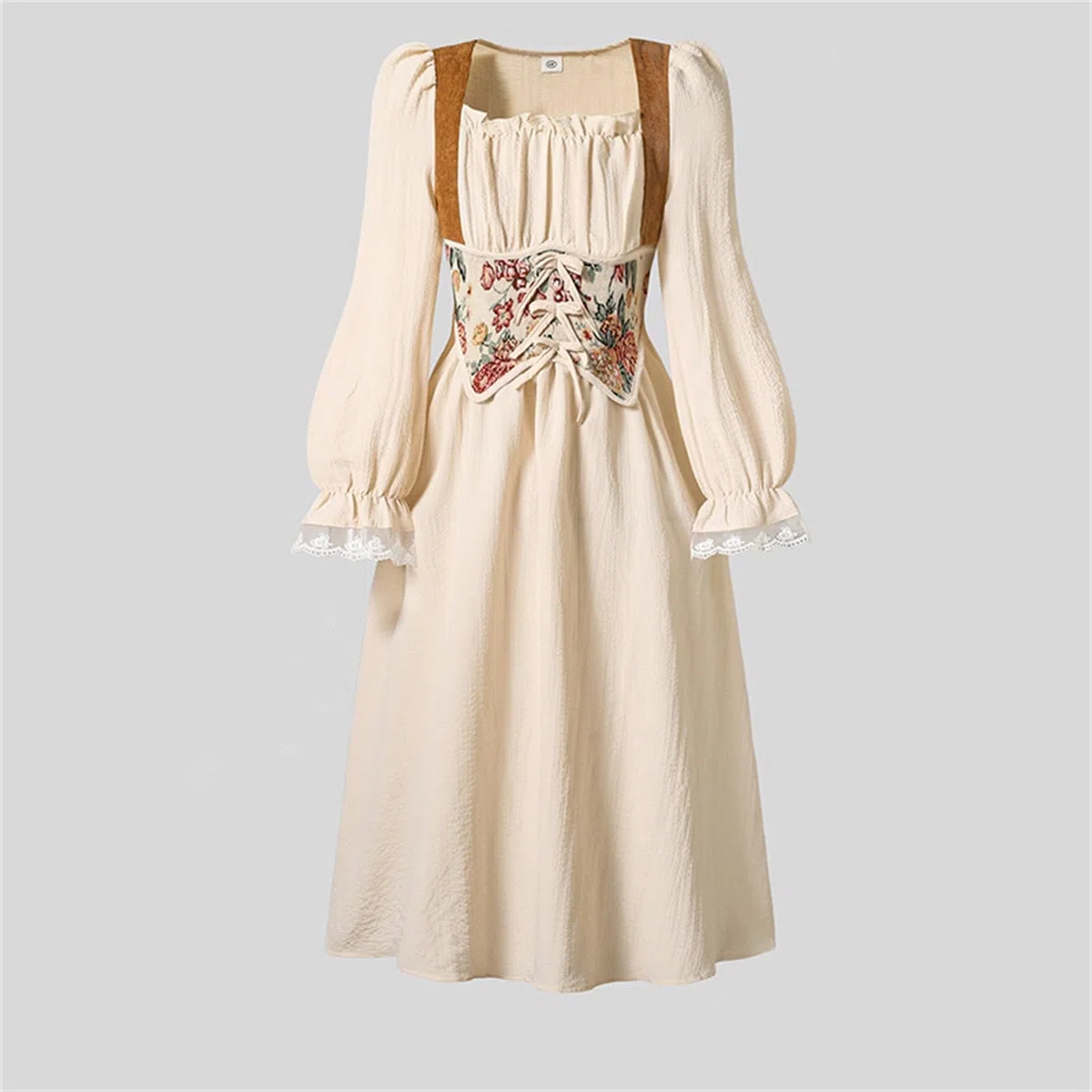 Generico Costumi Halloween - Abito da Principessa Medievale Rinascimentale Bambina Abito Vittoriano Stile Gotico da Palazzo Vestito Lungo per Carnevale