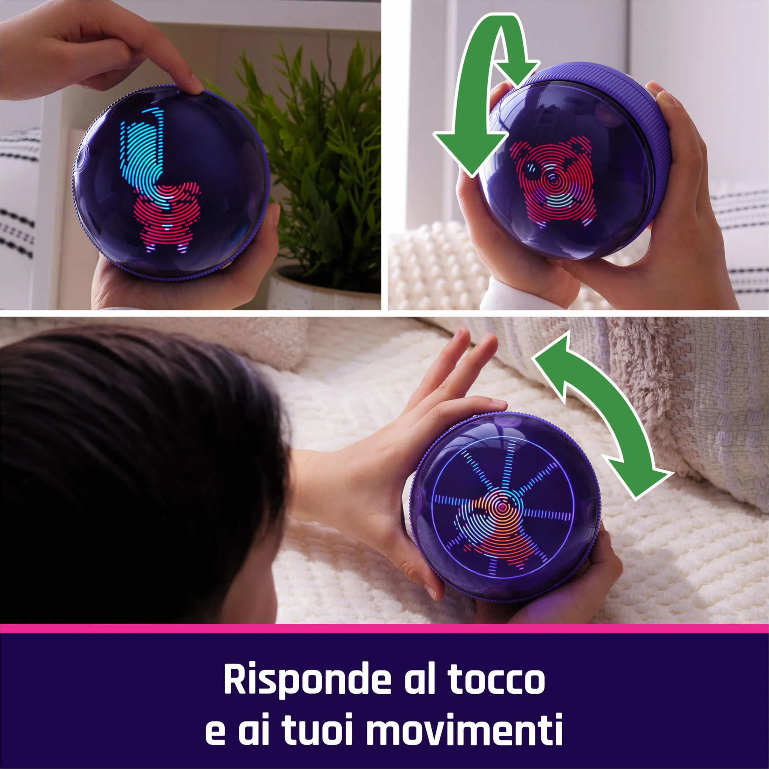 Bitzee, Il tuo Criceto Interattivo, Hamster Ball con Oltre 20 criceti all'Interno da Collezionare, rotola e reagisce al Tocco, Cucciolo Digitale e Giocattolo per Bambini e Bambine dai 5 Anni in su