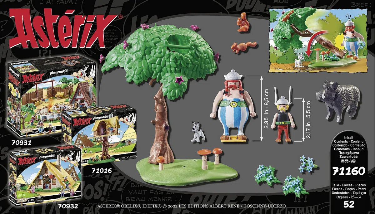 PLAYMOBIL Asterix 71160 Caccia al Cinghiale, Giocattoli per Bambini dai 5 Anni