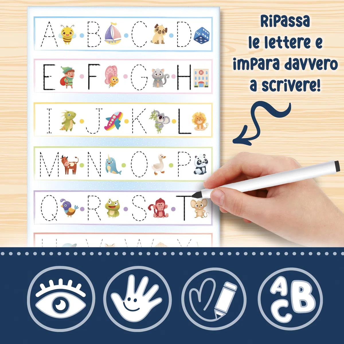 Liscianigiochi Montessori Imparo a Leggere e Scrivere, Multicolore, Medium, 100460